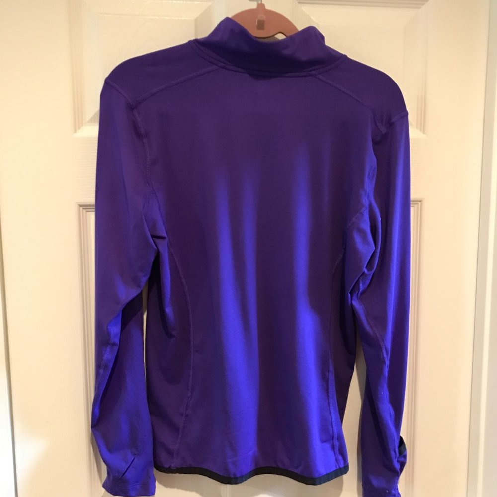 RL Lauren Ralph Lauren Zip Front Running Pullover Top Large - Picture 2 of 8